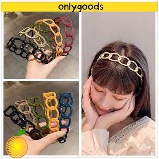 ONLY New Hollow Headwear Wide-brimmed Headband Women Fashion Hair Band Simple Korean/Multicolor