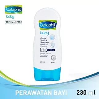 Cetaphil Baby Gentle Wash & Shampoo With Glycerin & Panthenol 230ml - Hair & Body - Sabun Shampo Bayi 230 ml