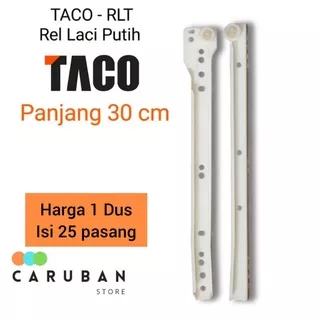 Rel Laci Putih 30 cm / Rel Laci Roda Putih 30cm / Taco RLT