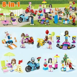 Brick SY 628 Minifigure Friends set isi 8 Komplit Murah