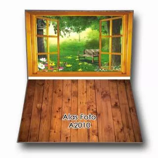 A2010 Alas Foto Murah Lipat 2 Photo A2+ background motif dinding kayu