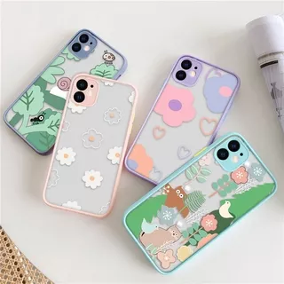 COD Floral Case For iPhone 11 Case Silicon Soft TPU Bumper on the For iPhone 12 11 Pro Max Mini XR 7 8 Plus SE 2020 6 6s XS X Covers