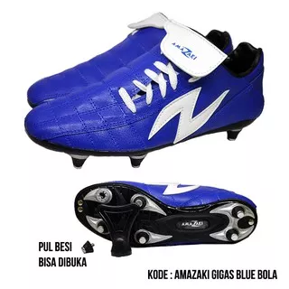 Sepatu Bola Pul Stud Besi - Amazaki Gigas Blue Bola