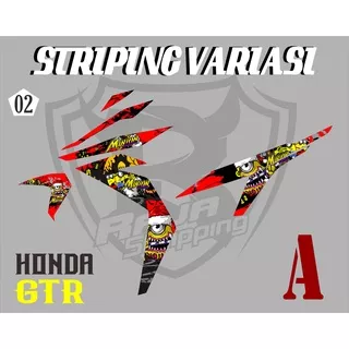 Stiker Supra GTR 150_Stiker Striping Variasi Supra GTR Kode 02