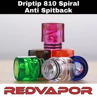 Driptip 810 Acrylic Spiral System 100 persen No Spitback Drip Tip