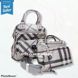 TAS RANSEL BB ( Burberry ) 3IN1 TAS RANSEL BURBERRY 208219 - IMPORT REAL PICT