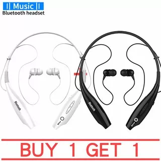 ?Beli 1 gratis 1?HV800 Bluetooth Headset Stereo Headset Olahraga Bluetooth Headset