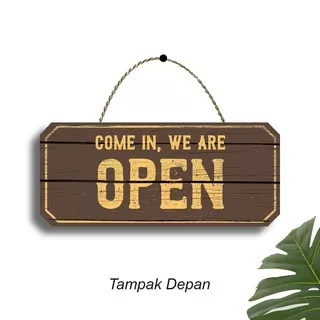 Gantungan Dinding OPEN/CLOSE Hiasan Dinding OPEN / CLOSE Deskorasi Rumah