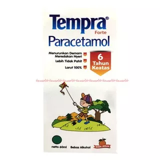 Tempra Forte 60ml Paracetamol 6 Tahun Keatas Rasa Jeruk Obat Demam Anak Syrup Sirup Temprra