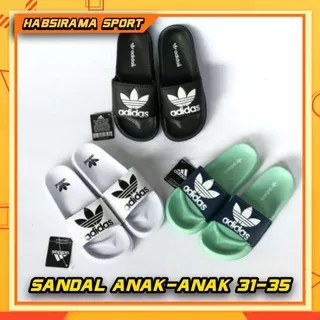 Sandal Slop Adidas Anak-anak Premium Bnib | Sandal Anak Laki-laki Dan Perempuan | Sandal Selop Anak Laki-laki Dan Perempuan Kekinian