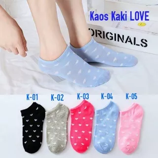 KAOS KAKI WANITA MOTIF LOVE