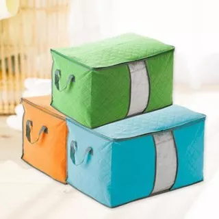 Storage Bag Tidur Box Tempat Penyimpanan Pakaian Selimut Bed Cover Organizer STORAGE BOX