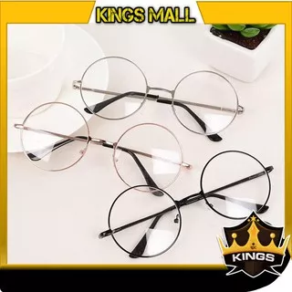 KINGS - F309 Kaca Mata / Kacamata Bulat Fashion Wanita / Kacamata Style Korea / Kacamata