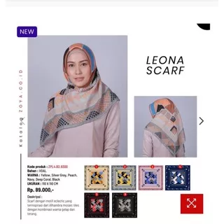 Zoya Hijab Kerudung Segi Empat Leona Scarf