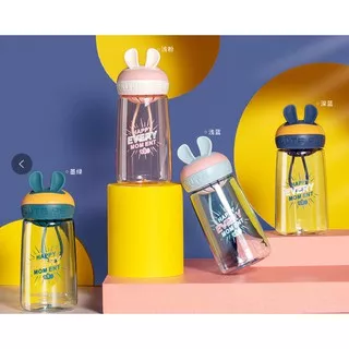 Botol Minum Anak Rabbit 450ml Bahan Plastik Botol Minum Lucu dan Unik