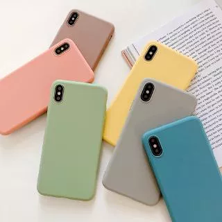 ?COD?Rubber Casing Soft for OPPO A9 A5 2020 F7 A71 A1K Matte Frosted Candy Plain Case