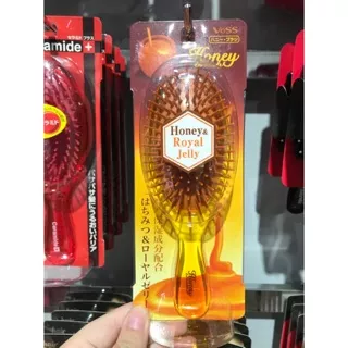 Vess Ceramide Sisir Infused Hair Brush Honey Royal Jelly Comb Import Impor