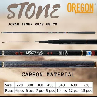 Joran tegek Oregon Stone panjang 270, 300, 360, 450, 540, 630, 720 bonus pelampung & rangkaian pancing