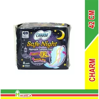 CHARM / Safe Night / 42 cm isi 8 pads / CHARM 42 cm isi 8 pads / Pembalut