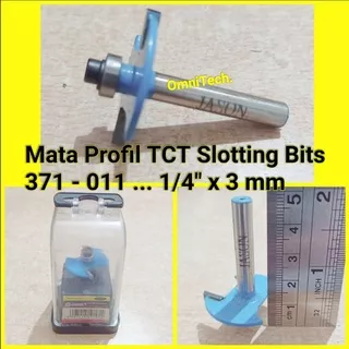 Mata Router Profil Kayu Slotting Bits TCT 1/4 x 3 mm 4 mm 6 mm 8 mm