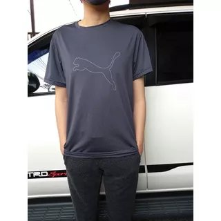 Kaos Lari Tangan Pendek Puma Dark Grey P2