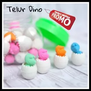 (PROMO) PENGHAPUS ANIMAL DINOSAURUS - KURA KURA - TELUR DINO (1 TOPLES ISI 24 PCS)