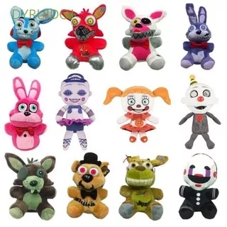 DYRUIDOJ Kids Gift Stuffed Toys Anime Figure Plush Doll Five Nights at Freddy`s Chica Bonnie 18cm Rabbit Anime Doll FNAF Nightmare Freddy Bear Plushed Toy