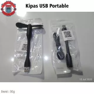 Kipas USB Portable / Kipas Angin Mini Baling-Baling / Flexible Fan Laptop PC Powerbank Charger HP