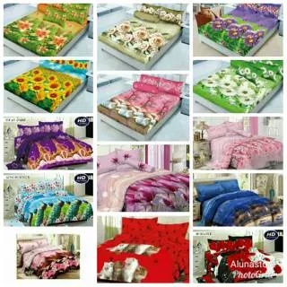 Sprei kintakun luxury B4(Bantal 4)/180x200/king motif bunga:gloria/bunga ungu,rabana,swan paris/paris ungu,sakura swan/love,twilight,lili,peacock/merak,harimau/macan/tiger,felais,barbara,wedding,chery berry,romance,tapestry,solana,sweet rose/mawar putih