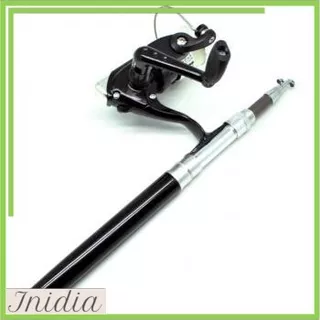 Joran Pancing Pena Fish Pen Mini Portable Rod Siap Pakai Set Pancing Mini RIL REL RELL RILL RIIL REAL RIEL REIL RAIL RAEL Gulungan Kerekan Joran Pancing Ikan