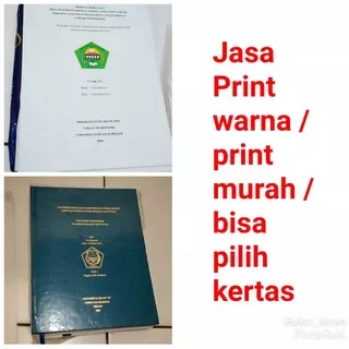 jasa print / print warna / skripsi / cover makalah / cv / fotocopy warna
