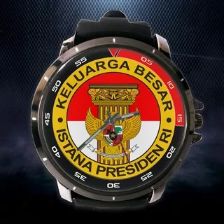 Jam Tangan Pria Istana Presiden Logo Costum Gambar Bisa Rikues COD Murmer Free Box