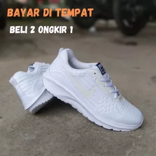 Sepatu Nike Putih olahraga sepatu senam jogging sneakers wanita pria sepatu lari