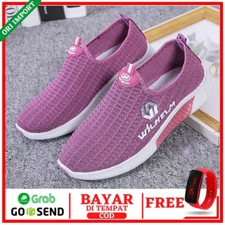 SEPATU WANITA SNEAKERS IMPORT - SNEAKER WOMEN VULCANIZED SHOES OP2 - SEPATU OLAHRAGA CASUAL CEWEK SANTAI SLIP ON