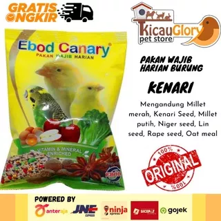 Ebod Kenari Kemasan Plastik Pakan Wajib Harian Burung Kenari Ebod Jaya Ebod Canary