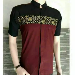 Baju batik koko sopal grosir murah fashion pria modern atasan kerja muslim batam setelan tanah abang