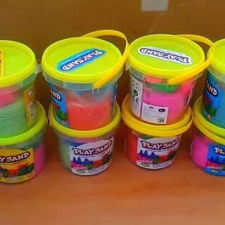 playsand kineticsand pasir kinetik murah mainan edukasi Mainan pasir ember plastik besar edu toys