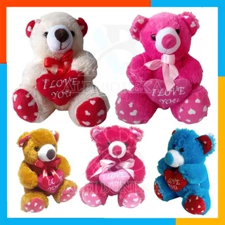 Boneka Teddy Bear M Love Murah Lucu Dan Gemesin - Boneka Beruang Lucu Dan Gemesin ukuran 30cm Rasfur