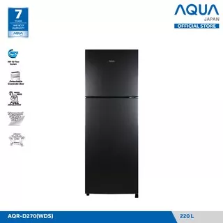 AQUA JAPAN Kulkas 2 Pintu AQR-D270(DS/LS) 220 Liter FREE ONGKIR (JABODETABEK)