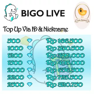 [Bigo Live] Top up BIGO LIVE - Diamond Bigo Live - DM BIGO - JAGOAN SAWER