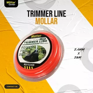 SENAR MESIN POTONG RUMPUT 20M TRIMMER LINE 20 METER FULL NYLON MURAH