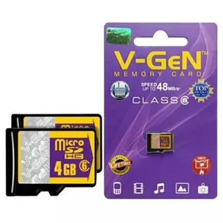 Memory V-Gen Micro SD V-Gen Memory Card 4GB,8GB,16GB,32GB  CLASS 6