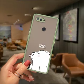 Casing For Xiaomi MI 8 Lite Max 2 Poco X3 GT Note 10 Pro 5G Anime Funny White Bear Frosted Transparent Hard Phone Casing Anti-Knock Full Back Cover Camera Lens Protect Case