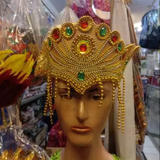 Mahkota kepala crown kreasi Cleopatra untuk tarian kostum adat
