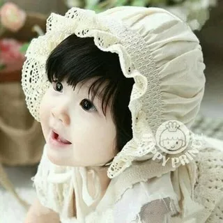 Babydoll Baby Holland Hat/Topi Bayi Cute Bonnet Hat/Topi Noni Bayi