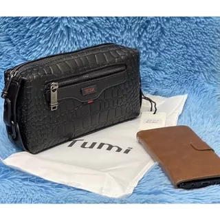 Handbag model tabung TERBARU speddy TUMI tas tangan pria dan wanita clutch import