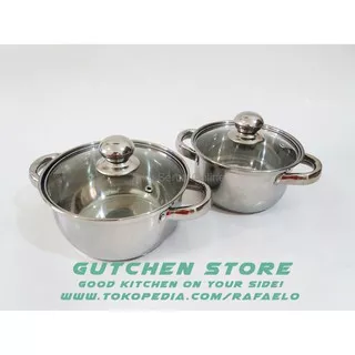 [QUALITY] Panci Set Stainless Steel Bistro 2pcs | Best Cookware