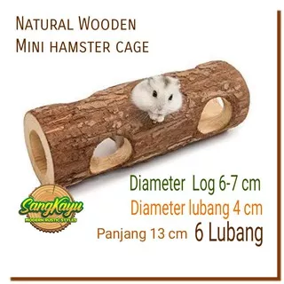 Hamster mini cage mainan kandang hamster toy lorong hamster kayu unik
