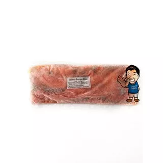 Daging Kulit Tetelan Ikan Salmon 500g- Scrap Meat- Frozen Seafood