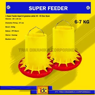 Super Feeder 7kg / Tempat pakan Ayam / Tempat makan ayam / Peralatan kandang